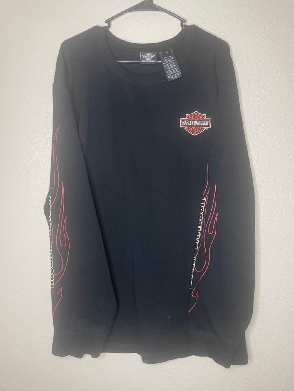 Harley-Davidson Black Tee with Red and White Shield Logo